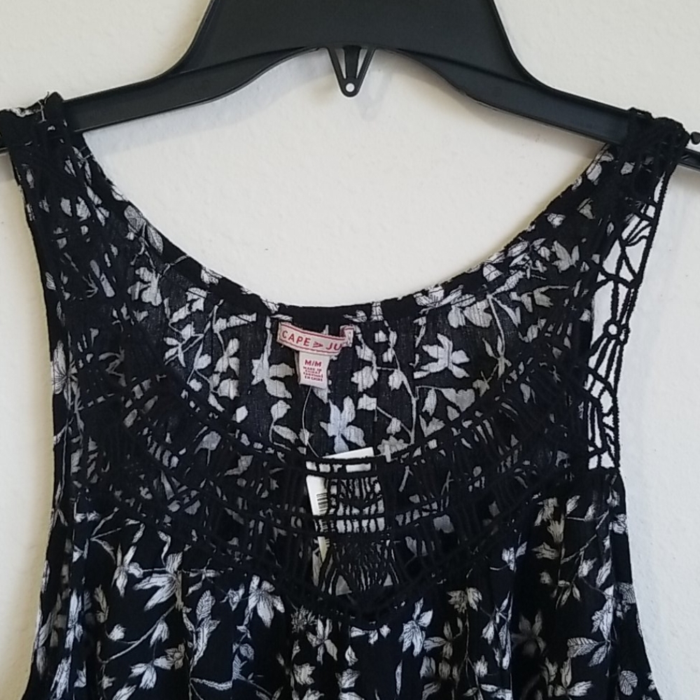 Cape Juby Flower Blouse Black/white - Picture 2 of 4